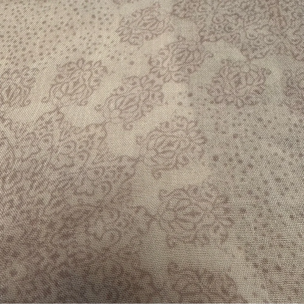 Rectangular Beige / Neutral toned Paisley Scarf